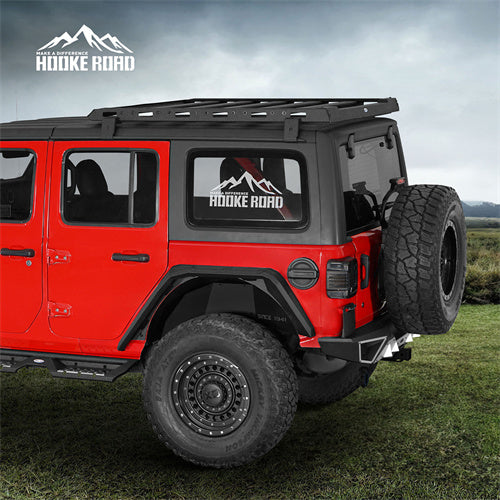 Load image into Gallery viewer, Hooke Road Jeep Wrangler JL Aluminum Rear Fender Flares for 2018-2024 Jeep Wrangler JL b3077s 4
