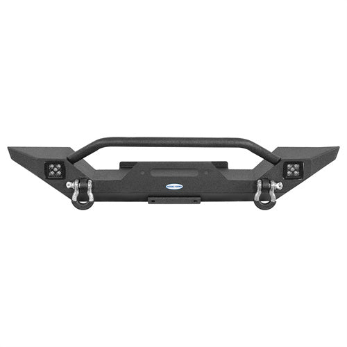 Hooke Road Jeep YJ Front Bumper with Winch Plate for 1987-1995 Jeep Wrangler YJ b1061s 5