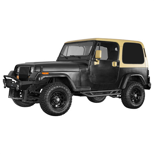 Load image into Gallery viewer, Hooke Road Jeep YJ Tubular Side Step Bars for 1987-1995 Jeep Wrangler YJ b1064s 2
