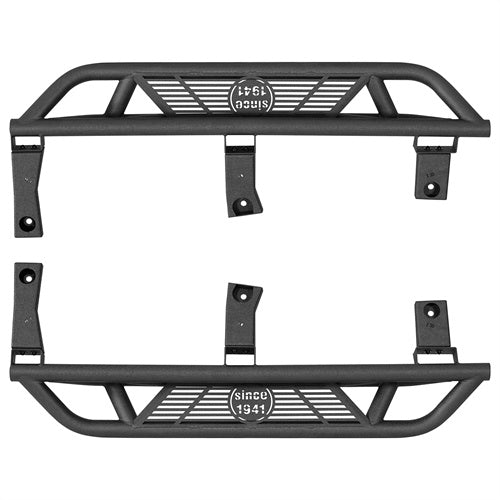 Load image into Gallery viewer, Hooke Road Jeep YJ Tubular Side Step Bars for 1987-1995 Jeep Wrangler YJ b1064s 5
