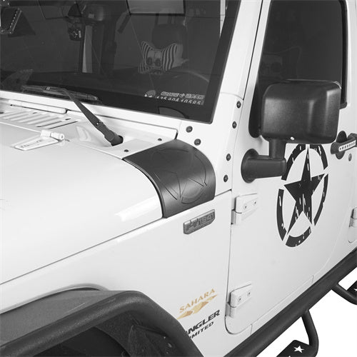 Hooke Road JK Cowl Body Armor Side Corner Guard Cover for 2007-2018 Jeep JK & Wrangler Unlimited JK mmr20159 2