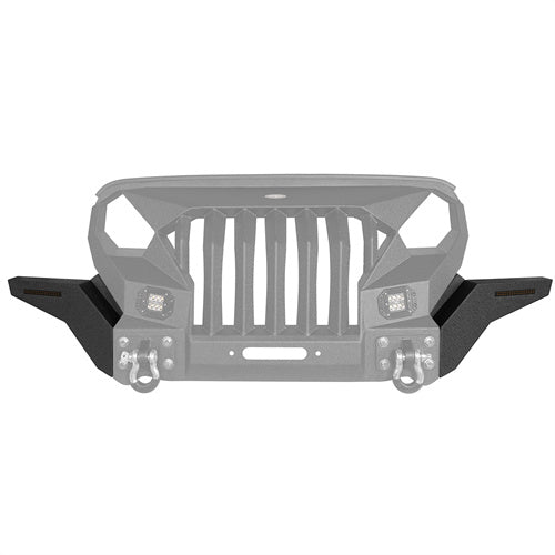 Hooke Road Mad Max Grill+Bumper with Winch Plate for 2007-2018 Jeep Wrangler JK b2038abs 12