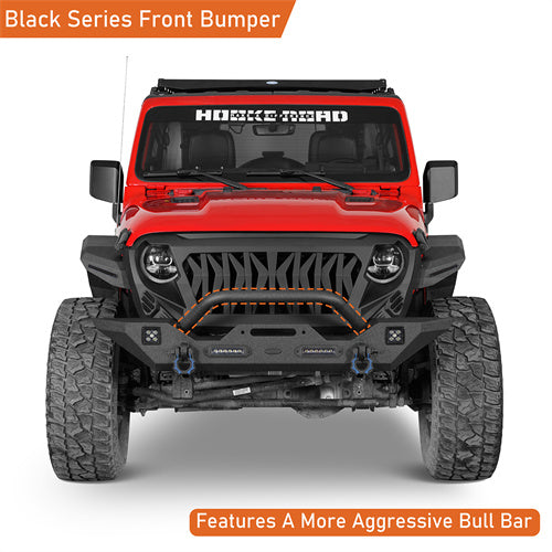 HookeRoad Jeep JT Front Bumper Mid Width Bumper for 2020-2023Jeep Gladiator b3018bs 11