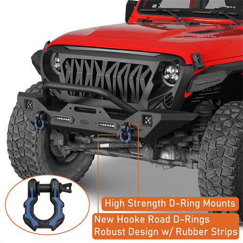 HookeRoad Jeep JT Front Bumper Mid Width Bumper for 2020-2023Jeep Gladiator b3018bs 1