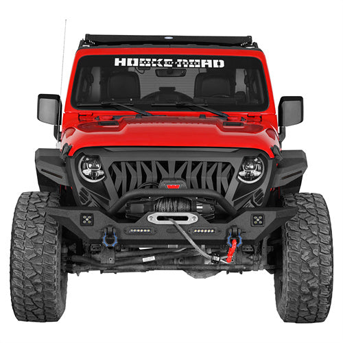 HookeRoad Jeep JT Front Bumper Mid Width Bumper for 2020-2023Jeep Gladiator b3018bs 2