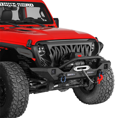 HookeRoad Jeep JT Front Bumper Mid Width Bumper for 2020-2023Jeep Gladiator b3018bs 4