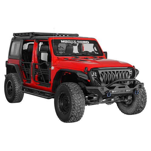 HookeRoad Jeep JT Front Bumper Mid Width Bumper for 2020-2023Jeep Gladiator b3018bs 5