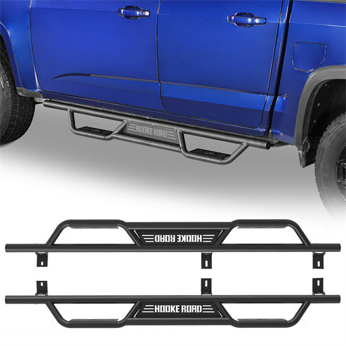 Load image into Gallery viewer, Hooke Road  Nerf Side Step Bars for 2015-2024 Chevy Colorado &amp; GMC Canyon Crew Cab b9103s 1
