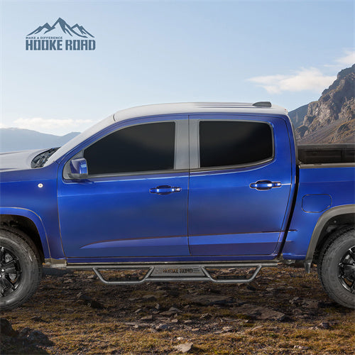 Load image into Gallery viewer, Hooke Road  Nerf Side Step Bars for 2015-2024 Chevy Colorado &amp; GMC Canyon Crew Cab b9103s 4
