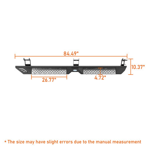 Load image into Gallery viewer, Hooke Road Nerf Side Step Bars for Ram 1500 &amp; Ram 1500 Classic &amp; Ram 2500/3500 Crew Cab b6028 5
