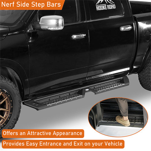 Load image into Gallery viewer, Hooke Road Nerf Side Step Bars for Ram 1500 &amp; Ram 1500 Classic &amp; Ram 2500/3500 Crew Cab b6028 6
