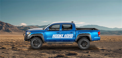 Hooke Road Nerf Side Step Bars Rock Sliders for 2005-2023 Toyota Tacoma Double Cab b4218s 11