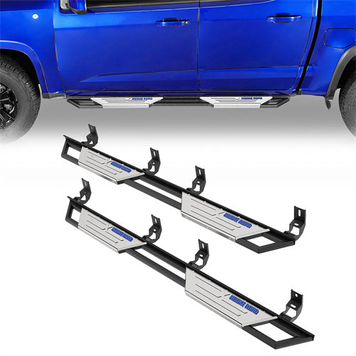 Load image into Gallery viewer, Hooke Road Nerf Side Steps Bars for 2015-2024 Chevy Colorado &amp; GMC Canyon Crew Cab b9104s 1
