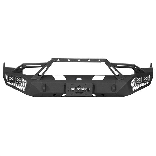 Load image into Gallery viewer, Hooke Road Ram 1500 Front Bumper with Winch Plate &amp; 4 × LED Lights for 2009-2012 Ram 1500 b6203 15
