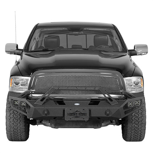 Load image into Gallery viewer, Hooke Road Ram 1500 Front Bumper with Winch Plate &amp; 4 × LED Lights for 2009-2012 Ram 1500 b6203 2
