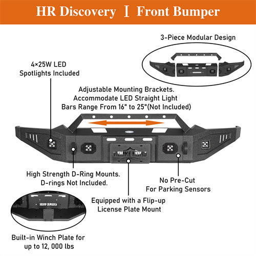 Hooke Road  2019-2024 Ram 1500 Full Width Front Bumper, Excluding EcoDiesel, Rebel & TRX, 2019-2024 Ram 1500 Classic Models b6035 11