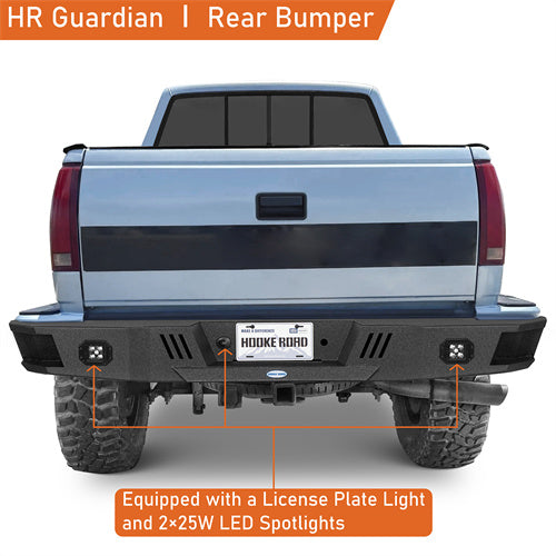 Load image into Gallery viewer, Hooke Road Rear Bumper  for 1988-1998 Chevy Silverado 1500/2500 &amp; GMC Sierra 1500/2500) b9300 7
