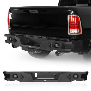 HookeRoad Dodge Ram Rear Bumper for 2009-2018 Dodge Ram 1500 b6002s 2