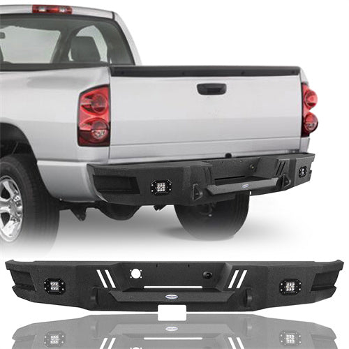 Load image into Gallery viewer, Hooke Road Ram Rear Bumper with license plate floodlight for 2006-2008 Ram 1500 BXG6504 1
