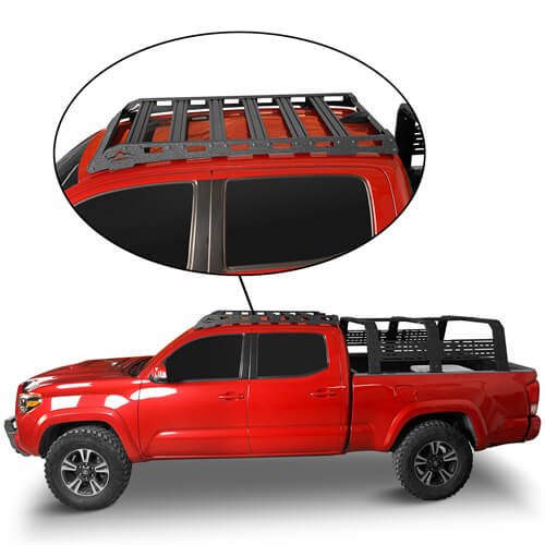 Tacoma Top Roof Rack Luggage Holder For 2005-2023 Toyota Tacoma Double Cab  - Hooke Road – Hooke Road 4x4