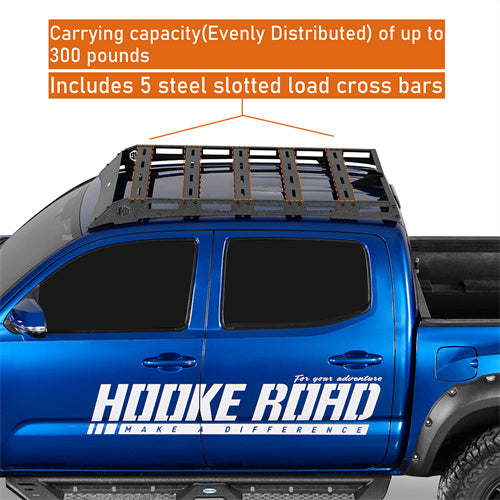 Hooke Road Roof Rack Top Carrier for 2005-2023 Toyota Tacoma Double Cab b4224s 11