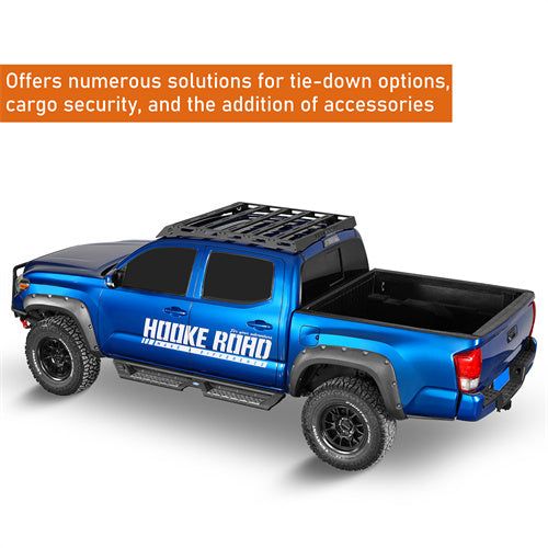 Hooke Road Roof Rack Top Carrier for 2005-2023 Toyota Tacoma Double Cab b4224s 12