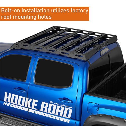 Load image into Gallery viewer, Hooke Road Roof Rack Top Carrier for 2005-2023 Toyota Tacoma Double Cab b4224s 9
