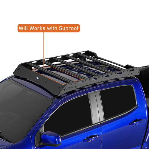 Load image into Gallery viewer, Hooke Road Rooftop Cargo Carrier for 2015-2022 Chevy Colorado GMC Canyon Crew Cab b9100s 13
