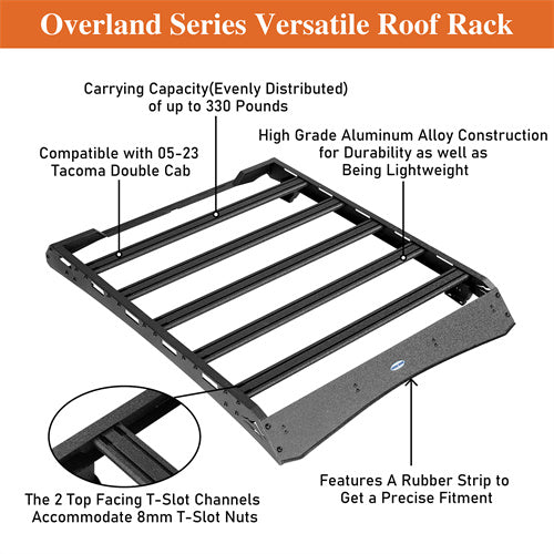 Hooke Road Rooftop Cargo Carrier for 2015-2022 Chevy Colorado GMC Canyon Crew Cab b9100s 14