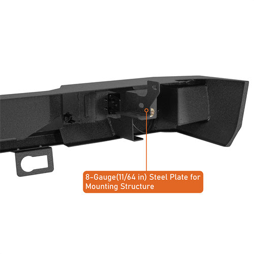 Hooke Road Silverado 1500 Rear Bumper for 2007-2018 Chevy Silverado 1500 b9036 10