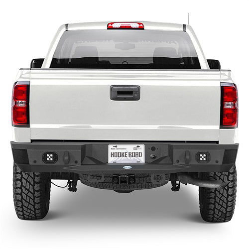 Hooke Road Silverado 1500 Rear Bumper for 2007-2018 Chevy Silverado 1500 b9036 2