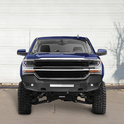 HookeRoad Chevrolet Silverado Front & Rear Bumper for Chevy Silverado ...