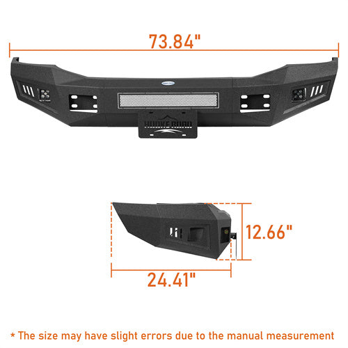 Load image into Gallery viewer, Hooke Road Steel Front Bumper for 2006-2009 Ram 2500 3500 b6480 14
