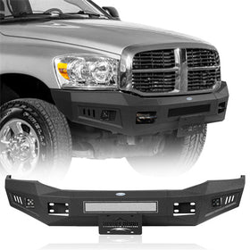 Hooke Road Steel Front Bumper for 2006-2009 Ram 2500 3500 b6480 1