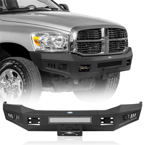 Hooke Road Steel Front Bumper for 2006-2009 Ram 2500 3500 b6480 1