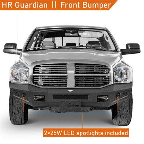 Hooke Road Steel Front Bumper for 2006-2009 Ram 2500 3500 b6480 8