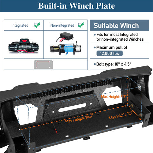 Load image into Gallery viewer, Stubby Front Bumper for 2014-2024 Toyota 4Runner, Excluding Limited &amp; Nightshade Hooke Road b9819s 15
