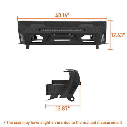 Load image into Gallery viewer, Stubby Front Bumper for 2014-2024 Toyota 4Runner, Excluding Limited &amp; Nightshade Hooke Road b9819s 8
