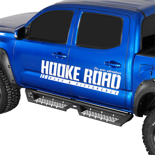 Load image into Gallery viewer, Hooke Road Tacoma Side Steps Bars Running Boards for 2005-2023 Toyota Tacoma Double Cab b4225 4
