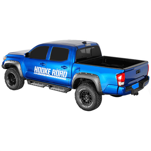 Load image into Gallery viewer, Hooke Road Tacoma Side Steps Bars Running Boards for 2005-2023 Toyota Tacoma Double Cab b4225 5
