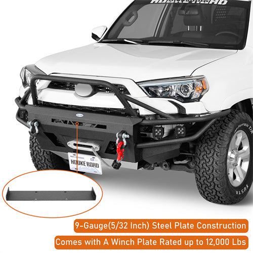 Load image into Gallery viewer, Hooke Road Toyota 4Runner Front Bumper with Winch Plate for 2014-2024 Toyota 4Runner b9813s 11
