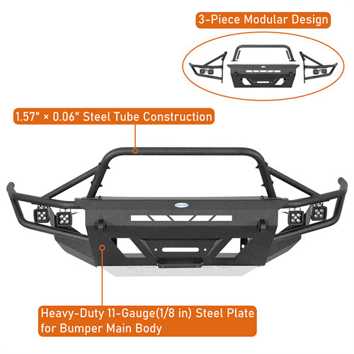 Load image into Gallery viewer, Hooke Road Toyota 4Runner Front Bumper with Winch Plate for 2014-2024 Toyota 4Runner b9813s 12
