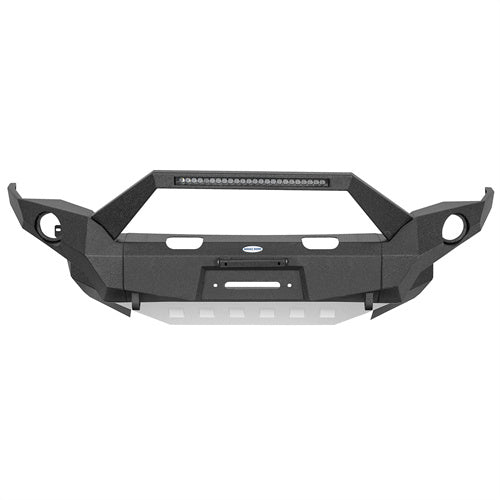 Hooke Road 2014-2024 Toyota 4Runner Full Width Front Bumper w/ Winch Plate & LED Light Bar b9814abs 5