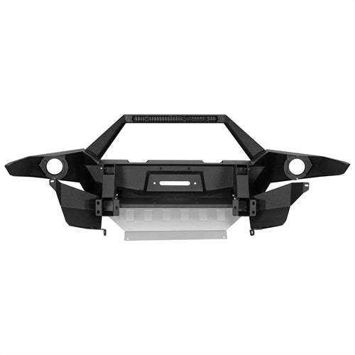 Hooke Road 2014-2024 Toyota 4Runner Full Width Front Bumper w/ Winch Plate & LED Light Bar b9814abs 6