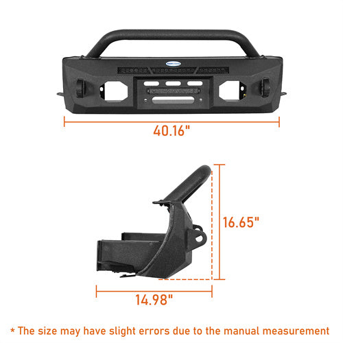 Load image into Gallery viewer, Hooke Road 2014-2024 Toyota 4Runner Stubby Front Bumper, Excluding Limited &amp; Nightshade b9818s 8
