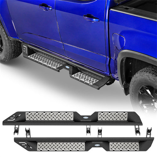 Load image into Gallery viewer, Hooke Road Truck Nerf Side Step Bars Running Boards for 2015-2024 Chevy Colorado &amp; GMC Canyon Crew Cab b9101 1
