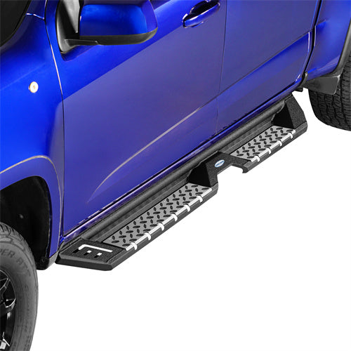 Load image into Gallery viewer, Hooke Road Truck Nerf Side Step Bars Running Boards for 2015-2024 Chevy Colorado &amp; GMC Canyon Crew Cab b9101 3
