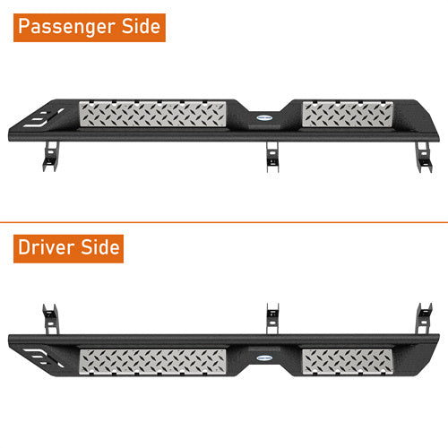 Hooke Road Truck Nerf Side Step Bars Running Boards for 2015-2024 Chevy Colorado & GMC Canyon Crew Cab b9101 6