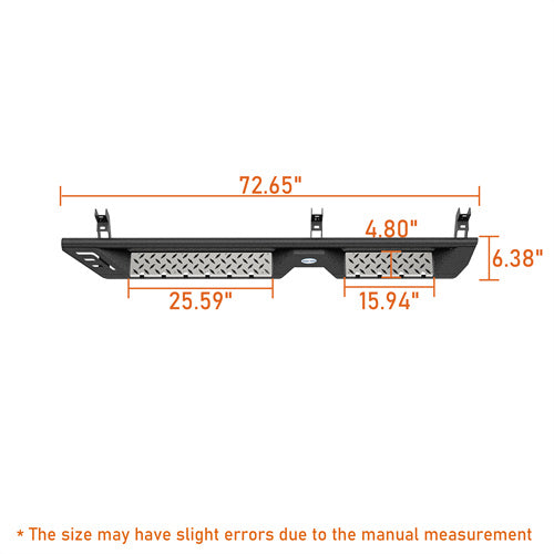 Load image into Gallery viewer, Hooke Road Truck Nerf Side Step Bars Running Boards for 2015-2024 Chevy Colorado &amp; GMC Canyon Crew Cab b9101 8
