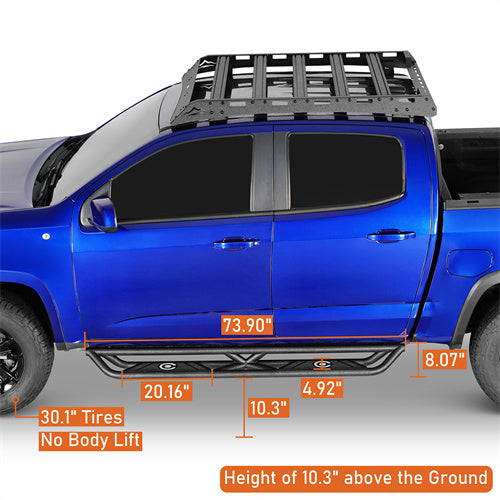 Load image into Gallery viewer, Hooke Road Truck Steps Running Board for 15-24 Chevy Colorado &amp; GMC Canyon Crew Cab b9111s 9
